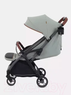 Детская прогулочная коляска MOWbaby Атом / MB200 (Green) — фото 3