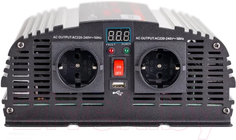 Автомобильный инвертор Geofox MD 1500W/24v (2 розетки)