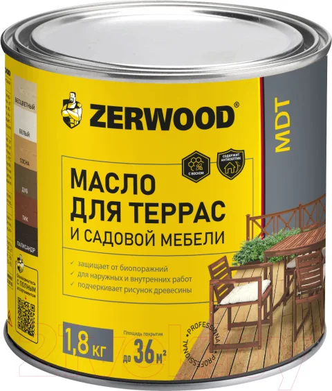 Масло для древесины Zerwood MDT (1.8кг, палисандр)