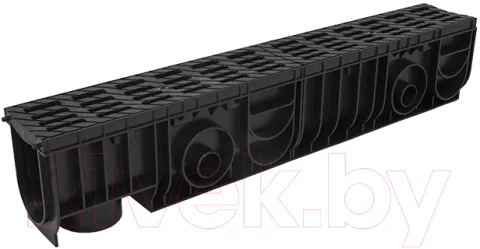 Лоток водоотводный Ecoteck Medium 100.175 h195 / ДИ 16605000 (с решеткой)