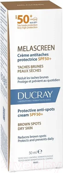 Крем солнцезащитный Ducray Melascreen SPF 50+ (50мл) — фото 9