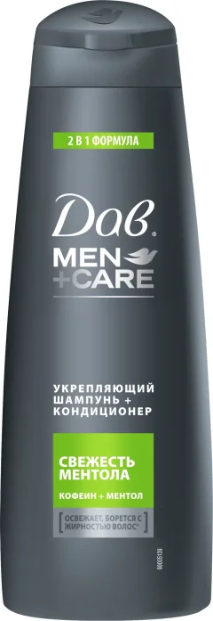 Шампунь для волос ДАВ Men+Care свежесть ментола (250мл) — фото 9