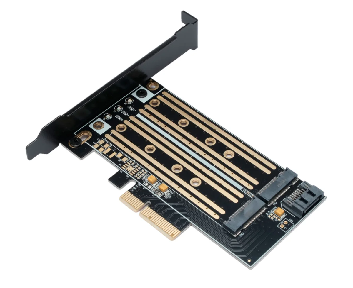 Адаптер для SSD диска Gembird/Cablexpert MF-PCIE-NVME-SATA