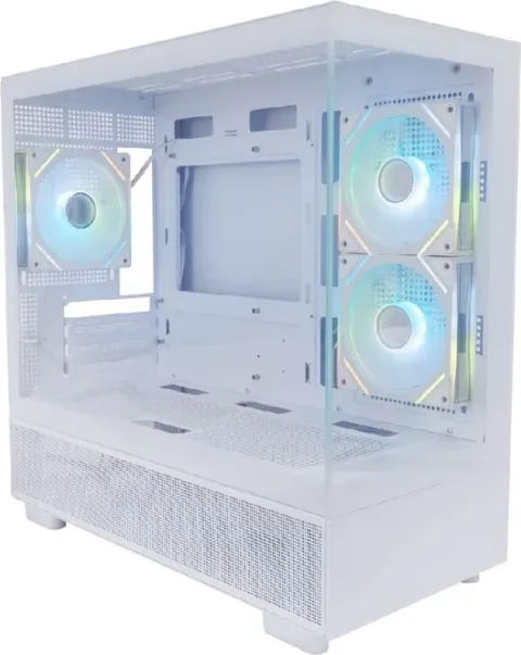 Корпус для компьютера 1stPlayer Mi5 / Mi5-WH-2FC7R-W-1FC7-W (белый, без БП)