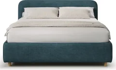 Двуспальная кровать Sonit Mia 160x200 шенилл Eclipse (15 синий) — фото 8