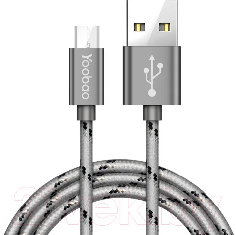 Кабель Yoobao Micro USB YB-423 (серый)