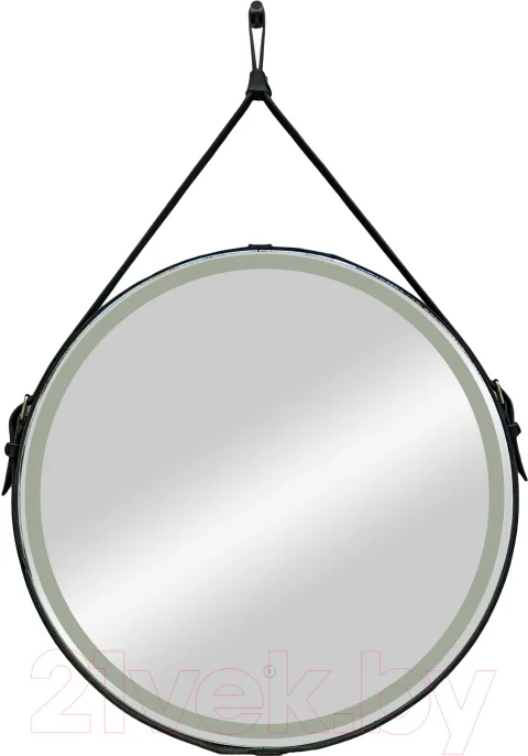Зеркало Континент Millenium Black Led D 50 (натуральная кожа, черный)