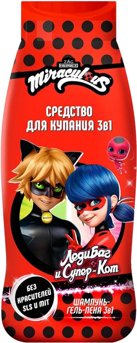 Средство для купания Miraculous Леди Баг и Супер Кот (400мл)