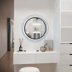 Зеркало Континент Mirel Led d 750 (черный) — фото 2