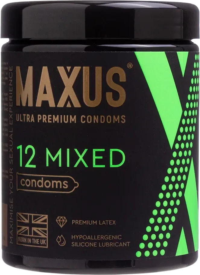 Презервативы Maxus Mixed X-Edition (12шт, жестяной кейс)