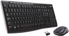 Комплект клавиатура и мышь Logitech MK270 (черный) — фото 1