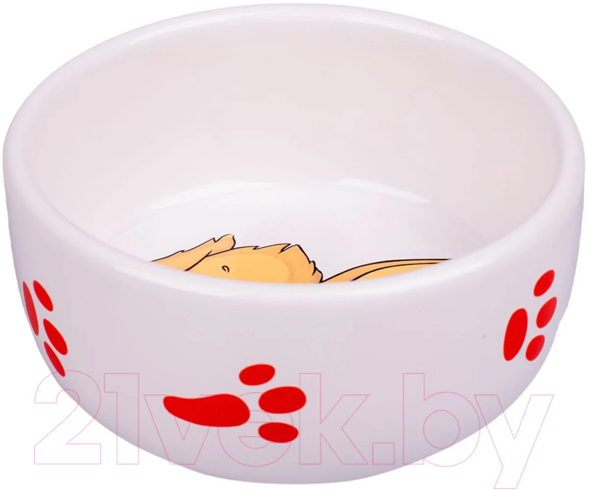 Миска для грызунов Mr. Kranch Кролик / MKR000206 (белый)