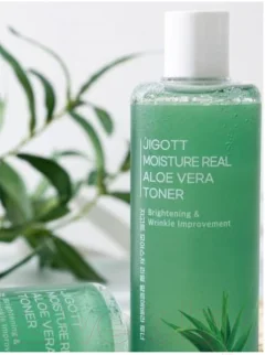 Тонер для лица Jigott Moisture Real Aloe Vera Toner (300мл) — фото 5