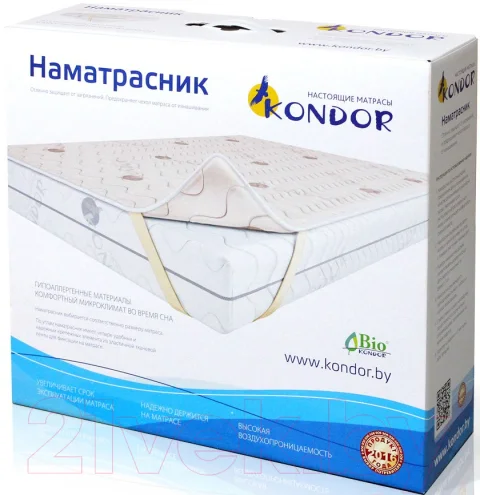 Наматрасник защитный Kondor Mono 100x200 (бамбук)