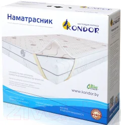 Наматрасник защитный Kondor Mono 120x200 (бамбук) — фото 1