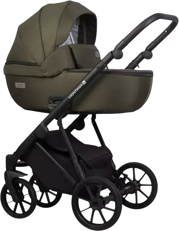 Детская универсальная коляска Riko Montana X 3 в 1 Basic (54 оливковый)