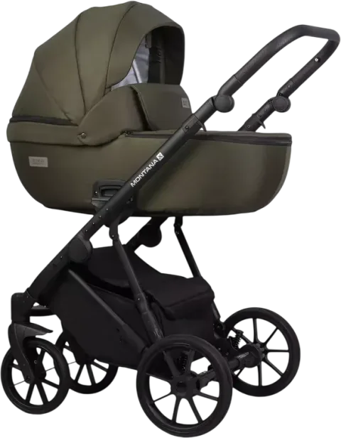 Детская универсальная коляска Riko Montana X 3 в 1 Basic (54 оливковый)