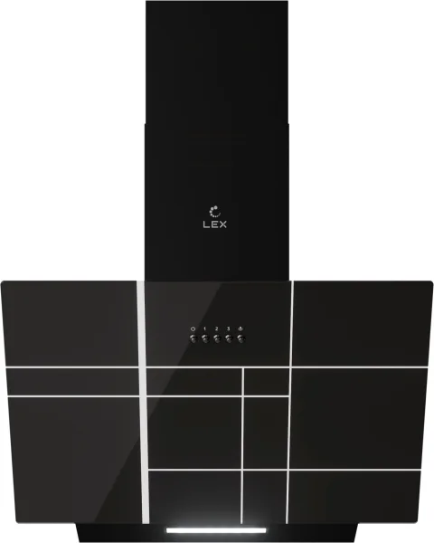 Вытяжка наклонная Lex Moza 600 R1 (черный)