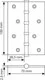 Петля дверная Morelli MSN 100x70x2.5-4BB SC (универсальная, матовый хром) — фото 4