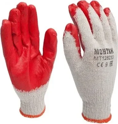 Перчатки защитные Монтаж MT200029 (р.9, красный)