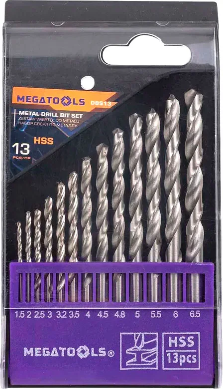 Набор сверл Megatools MT-DBS13 (60713)