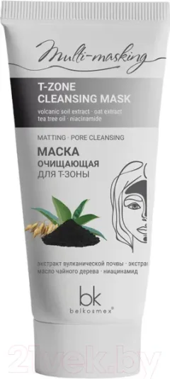 Маска для лица кремовая BelKosmex Multi-Masking Очищающая для Т-зоны (60г) — фото 4