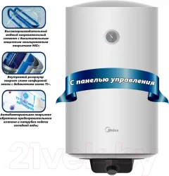 Накопительный водонагреватель Midea MWH-8015-CEM — фото 6