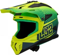 Мотошлем LS2 MX708 Fast II Duck (XL, Green H-V Yellow) — фото 1
