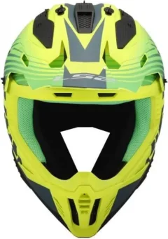 Мотошлем LS2 MX708 Fast II Duck (XL, Green H-V Yellow) — фото 9