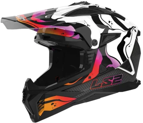 Мотошлем LS2 MX708 Fast II Wash (M, белый)