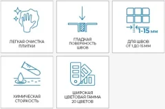Фуга эпоксидная Mapei Керапокси N110 (2кг, манхеттен) — фото 2