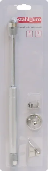 Газовый лифт мебельный StahlBuro N60 (матовый хром) — фото 10