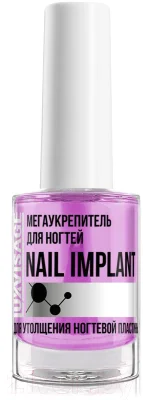 Средство для укрепления ногтей LUXVISAGE Nail Implant Мегаукрепитель для утолщения пластины (9г) — фото 3