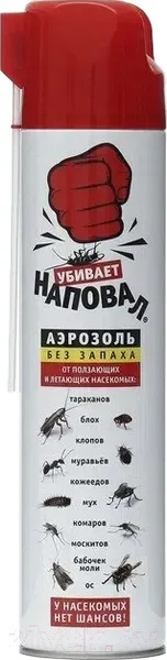 Аэрозоль от насекомых Наповал Дихлофос (600мл) — фото 9