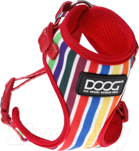 Шлея-жилетка для животных DOOG Neoflex Scooby / HARMCSSOFT-XS (красный)