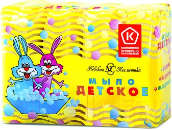 Мыло твердое детское Невская Косметика Твердое (4x100г)