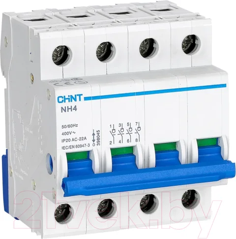 Выключатель нагрузки Chint NH4 4P 32А / 398046