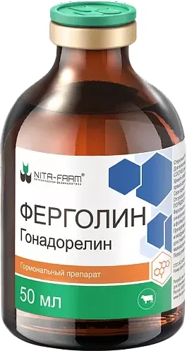 Раствор для инъекций для овуляции животных Nita-Farm Ферголин (50мл)