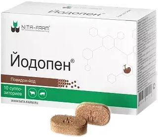 Таблетки противовоспалительные для животных Nita-Farm Йодопен (2шт)