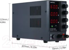 Лабораторный блок питания Wanptek NPS605W для подключения и тестирования устройств — фото 6