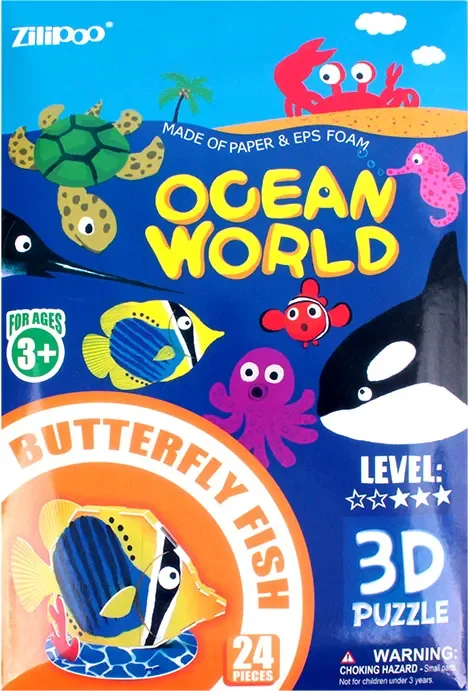 3D-пазл Darvish Ocean World. Butterfly Fish / SR-T-3332C