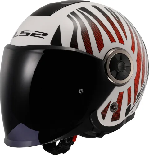 Мотошлем LS2 OF620 Classy Cool (XL, белый/красный)