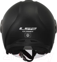 Мотошлем LS2 OF620 Classy Solid (XXL, матовый черный) — фото 8