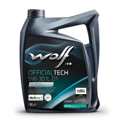 Моторное масло WOLF OfficialTech 5W30 IL D1 / 1054588 (5л)