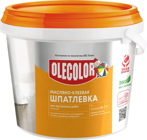 Шпатлевка готовая Olecolor Масляно-клеевая для внутренних работ (3.5кг)