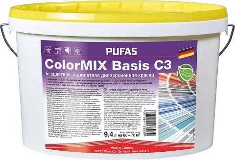 Краска Pufas СolorMix Basis C3 (9.4л)