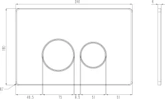 Кнопка для инсталляции Oliveeka OL-R22-BGM (матовый оружейный металл) — фото 7
