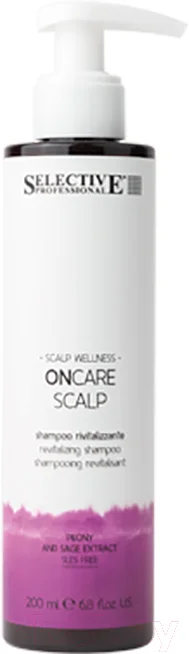 Шампунь для волос Selective Professional Oncare Scalp Для ревитализации хрупких волос / 1383802 (200мл) — фото 1