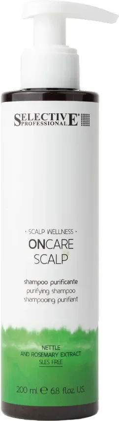 Шампунь для волос Selective Professional Oncare Scalp Purifying Очищающий от перхоти (200мл)