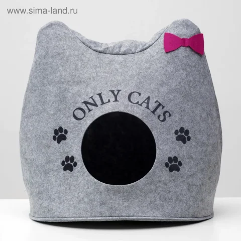 Домик для животных Sima-Land Ушастик Only Cats / 5073943